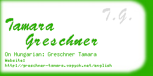 tamara greschner business card